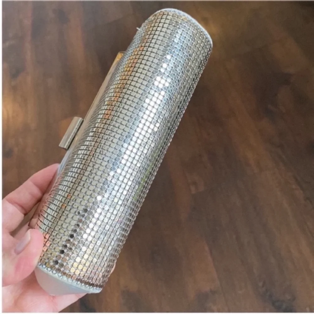 Kate Landry Purse Silver Evening Mini Evening Bag Clutch
